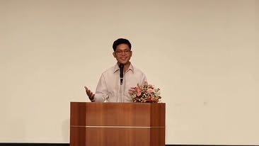 Engr Christian TARE of Candijay, Bohol, delivering his speech at the 2024 Japanese Speech Contest in Tanba, Hyogo-ken, Japan